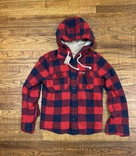 Hollister Vintage Faux Fur Sherpa Lined Heavyweight Hoodie Vintage New Y2K