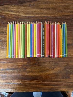 Conte a PARIS - 34 LOT Assorted Color PASTEL Pencils Including Vintage France