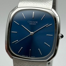 Seiko Credor 5931 5160 Dress Watch Quartz Blu...