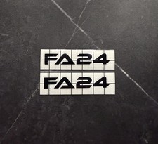 2pk Fa24 Vinyl Decals 3x.5 Stickers Subaru Wrx Legacy Outback Brz Gr86