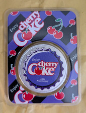 CHERRY COKE 1 OZ SILVER ?? 999 FINE 40TH ANNIVERSARY LIMITED MINTAGE 2395 / 5000