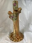 Antique Vintage Weller Pottery Woodcraft Apple Tree Art Pottery 10” Bud Vase