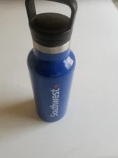 Southwest Airlines 10oz  Blue Metal Water Bottle
