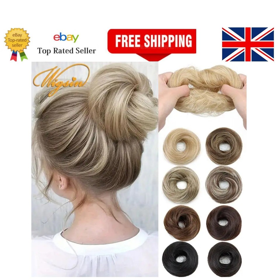 Donut Chignon - Extensión de cabello elástica para mujeres - Accesorio diario para cabello perezoso