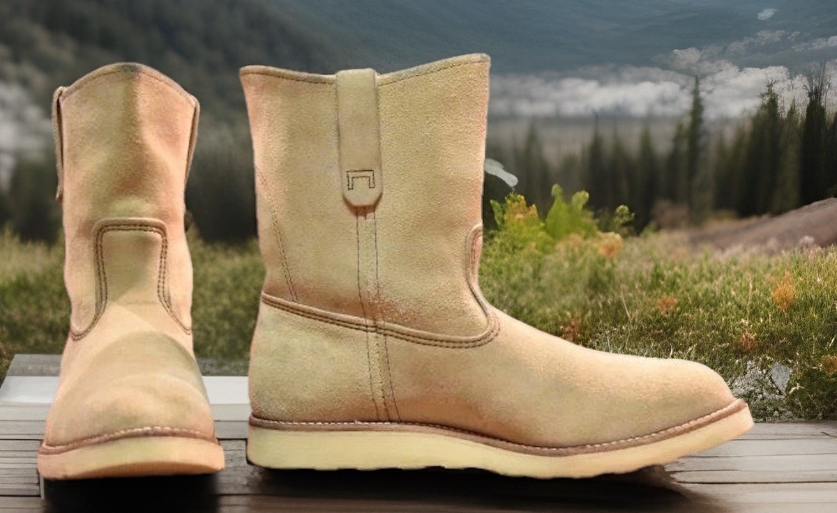 Red Wing 8168 Pecos Boots US11E Hawthorne Abilene Roughout Pull On