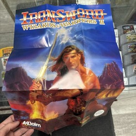 IronSword: Wizards & Warriors II (Nes, Nintendo) CIB POSTER