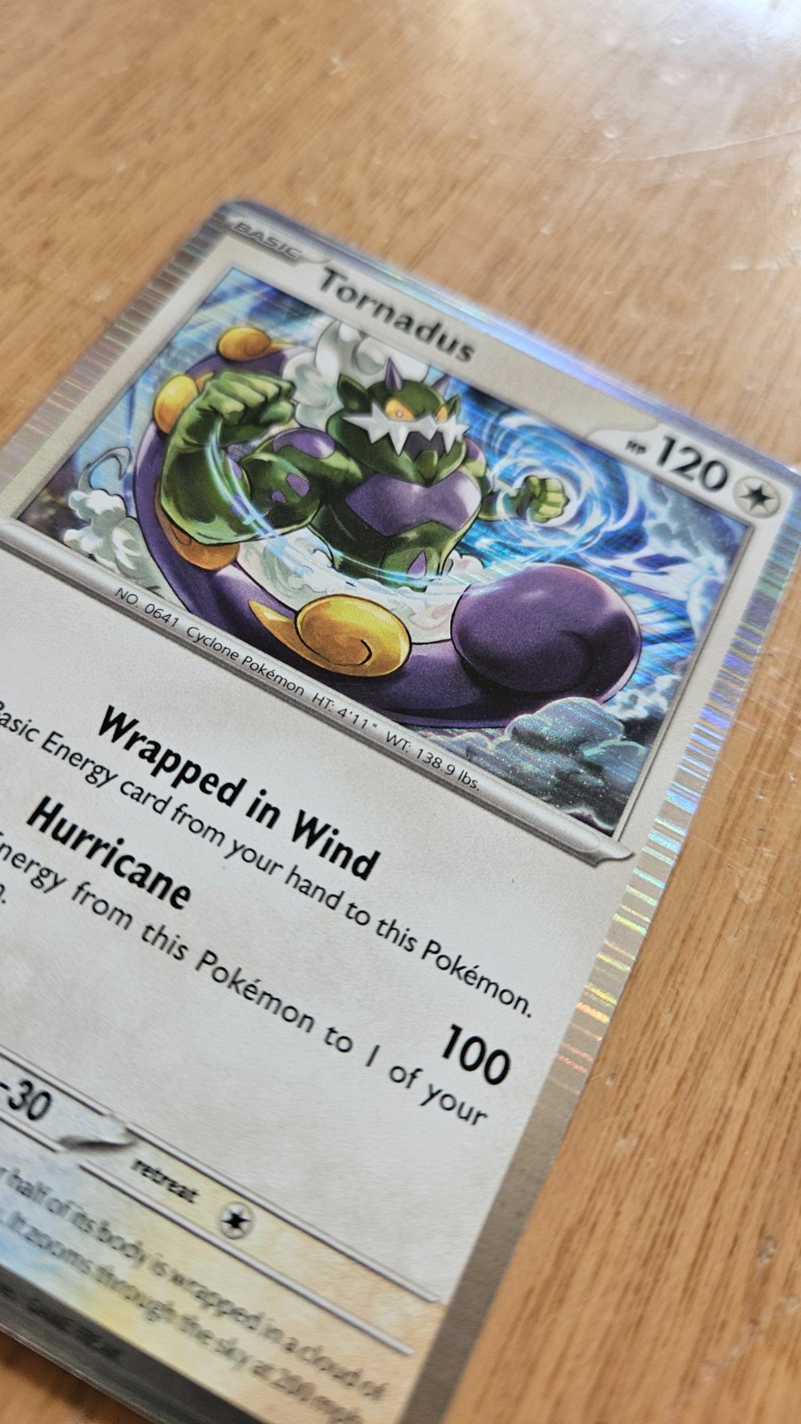 Tornadus 78/86 Holographic Pokemon card
