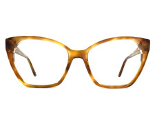 Guess Eyeglasses Frames GU50158 053 Blonde Havana Butterfly Full Rim 53-17-140