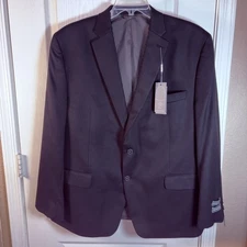 Michael Kors Men’s Black Performance Blazer 46R NWT $295 Stretch Wool