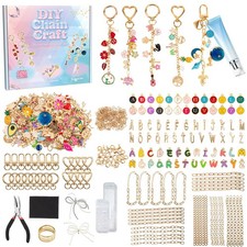 569Pcs Charms Lip Gloss Keychain Making Kit, Bracelet Making Kit, DIY Bag Cha...