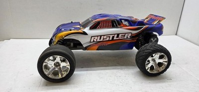 TRAXXAS 1/10 2WD RUSTLER BRUSHLESS VXL 3S ESC STADIUM RC TRUCK BLUE BODY BASHER