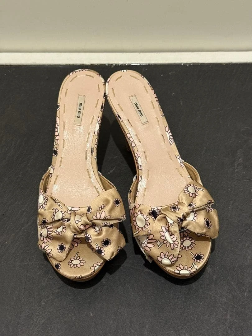 Miu Miu Floral Sandals for Women for sale | eBay