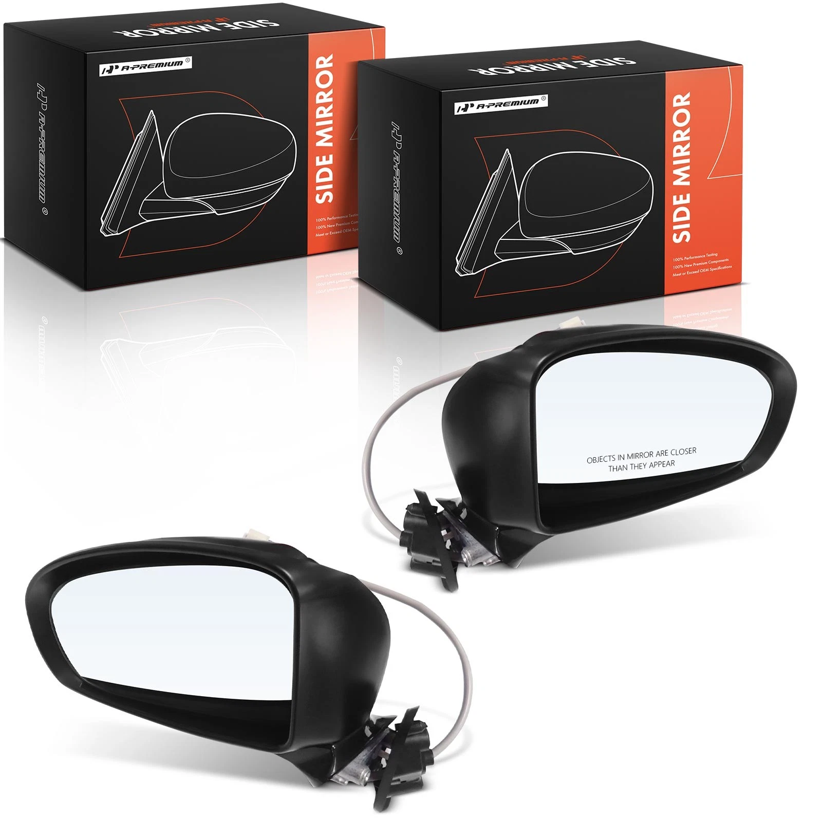 A-Premium Driver Power Mirror w/ Manual Folding Heated for Toyota Prius 10-15