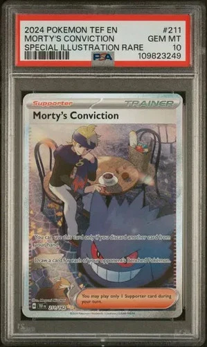 PSA 10- 2024 Temporal Forces Special Illustration Rare Morty's Conviction #211