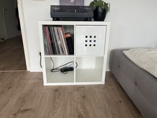 Kallax Regal, 1 Aufbewahrungsbox, weiß, gebraucht mit leichten Spuren