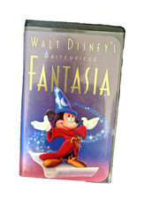 FANTASIA 1940 VHS Disney Video Tape Masterpiece Vintage - Black Clamshell