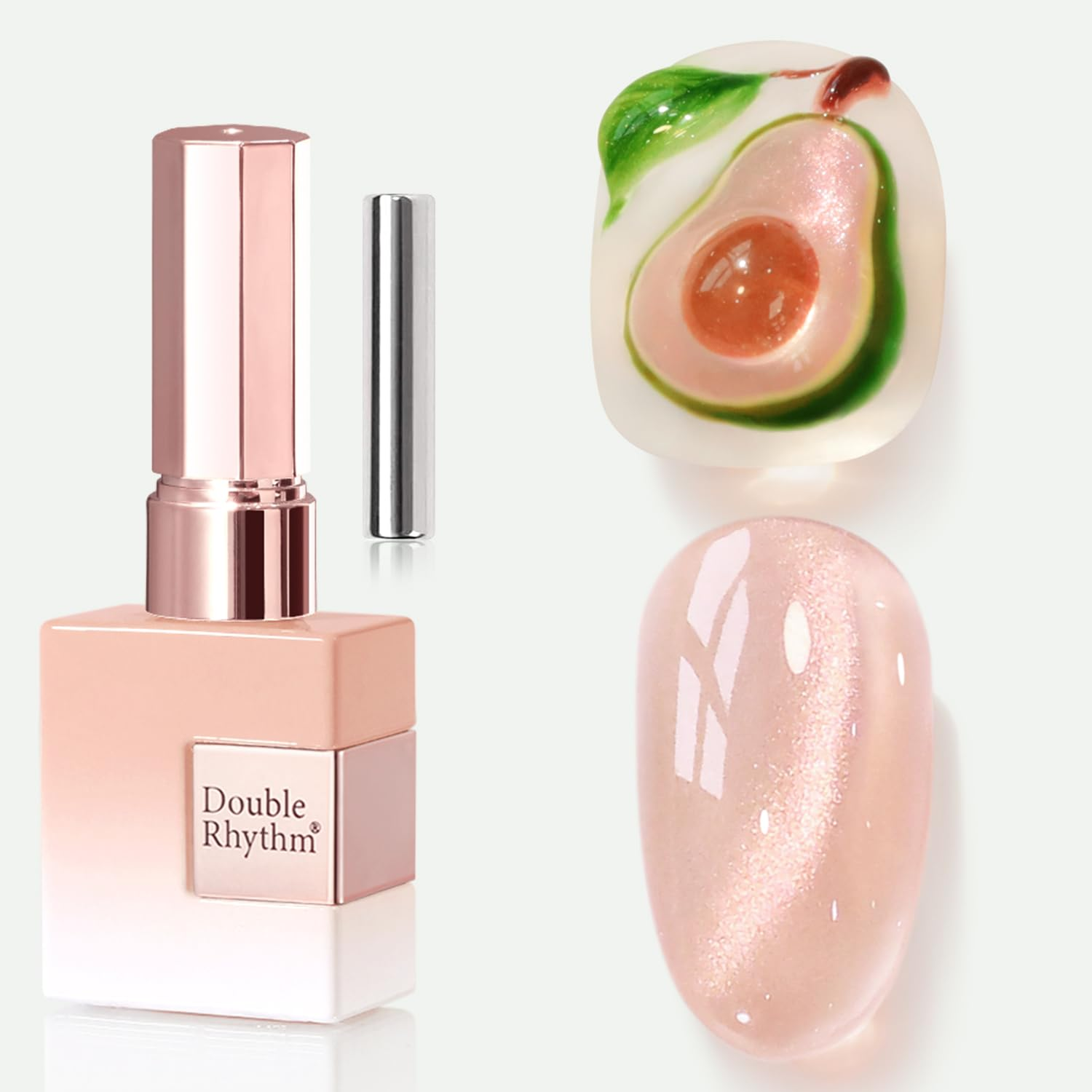 0.5oz Cat Eye Gel Polish with Magnet 15ml Holographic Glitter Shimmer Translucent