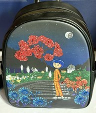Zaino nero Coraline Garden tracolla Halloween il suo universo loungefly