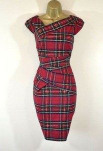 tartan wiggle dress