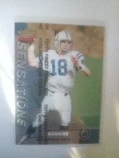 PEYTON MANNING 1999 FINEST TOPPS CHROME SENSATIONS SP #142 2ND YEAR