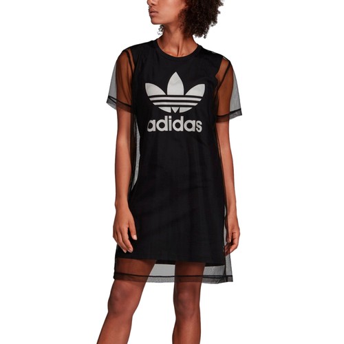 adidas Originals Women's Mesh Tee T-Shirt Dress - Black | eBay