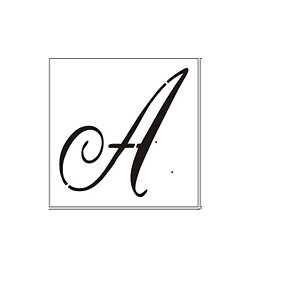 FANCY SCRIPT SINGLE LETTER OR LETTERS (YOU CHOOSE) TEMPLATE STENCIL ...