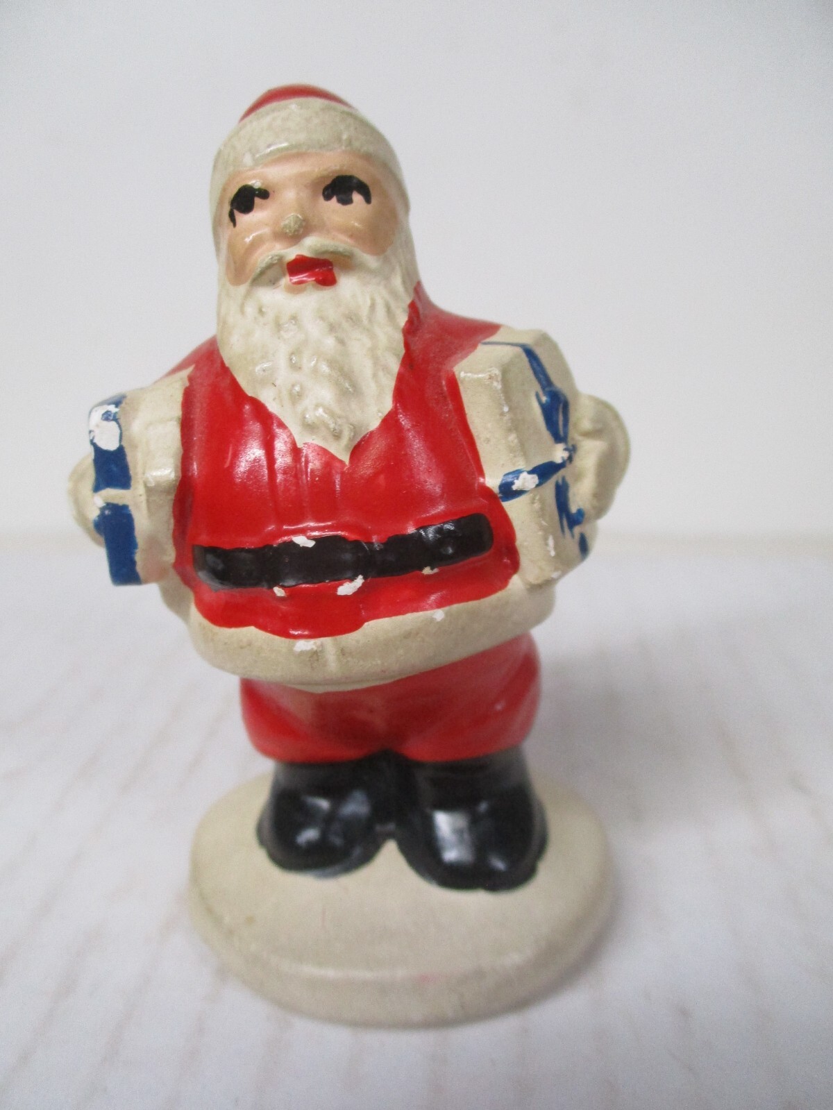 Vintage USA Chalkware Santa Claus Figure