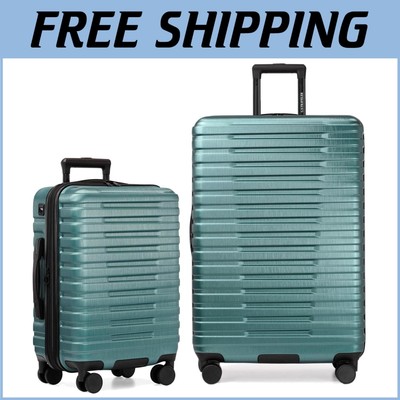 Teal Hardshell 2-Piece Spinner Luggage Set with USB Port - Rugged Durability