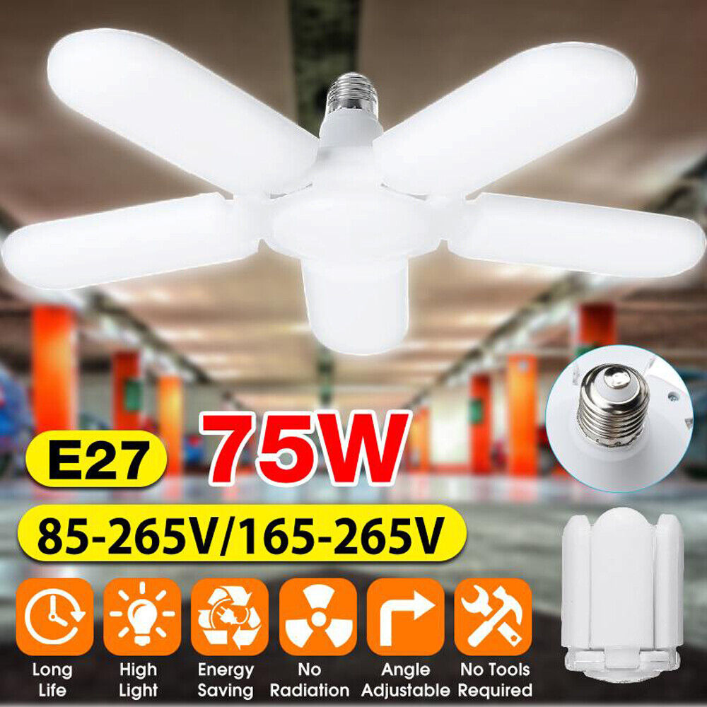 20000LM OFFicial store Deformable LED Garage Light Outstanding Shop Blades Ceiling 5