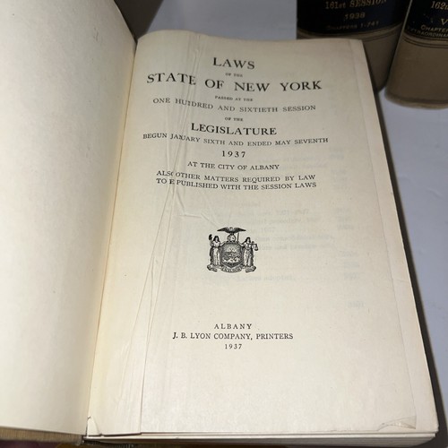 Vintage Law books - LAWS OF NEW YORK 1936-1940 7 Volumes + 1937 NY City Code - Picture 4 of 5