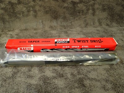 29/32'' NACHI 3MT 118° Pt HSS Taper Shank Drill Bit Oxide SP FL 10-3/4'' (G201)