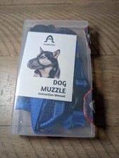 AUMOSO Dog Muzzle with Instructions - Size Large