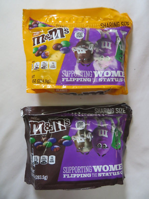 (1) Each Milk Chocolate & Peanut M&M's Candies Supporting Women 10 Oz Each