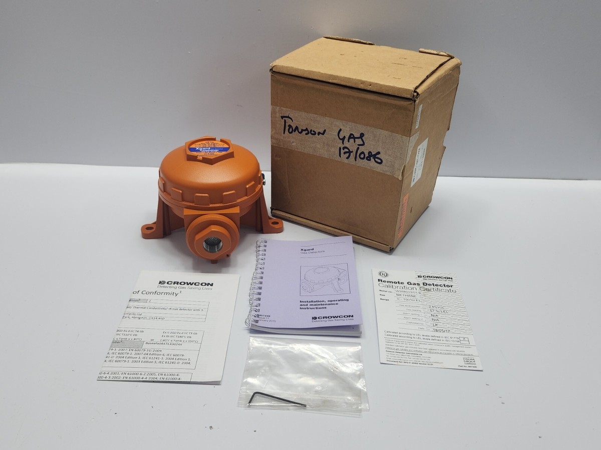 CROWCON XGARD TYPE 5 FLAMEPROOF FLAMMABLE GAS DETECTOR S011509/S