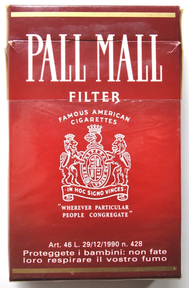 2 Pacchetti (VUOTI) Sigarette Pall Mall Red e Lights da 20 - (RARE VINTAGE) - Immagine 3 di 4