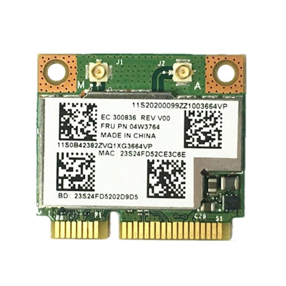 BCM943228HMB 04W3764 1*WLAN Karte Wireless BT 4.0 MINI PCI-E Card Brandneu - Bild 4 von 4