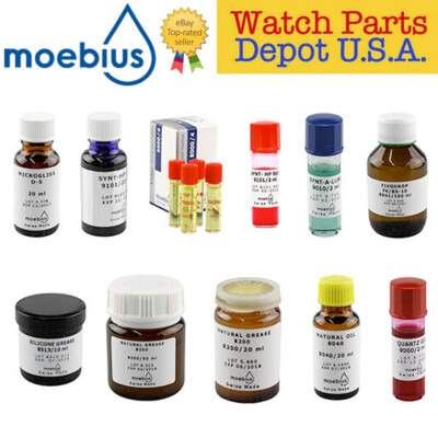 #ad Oil Grease lubricants Moebius Swiss Made to choose for Watchmakers Chronograph $265.00