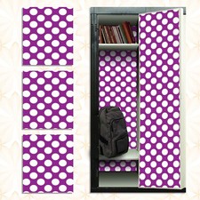 Magnetic Locker Wallpaper Made in USA - Pack of 3 Sheets - Polka Dot vg 004 