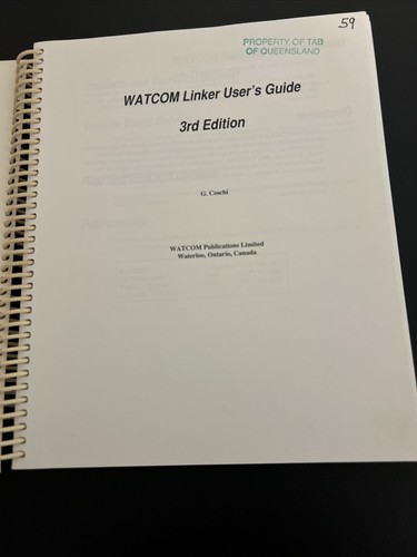 QNX Books X 3 Operating System Binder - Operating System & WATCOM C User Guide - Picture 15 of 18