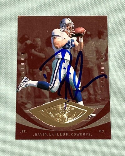 David LaFleur 1998 Upper Deck SPX Radiance Signed Autograph #/1500 TTM Cowboys