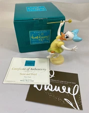 WALT DISNEY CLASSICS FIGURINES TWIST AND TWIRL DAISY DUCK,1235184,COA