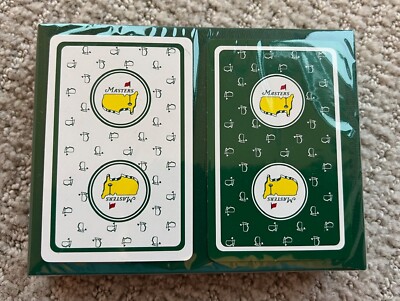 The Masters Golf Tournmament Set of Two (2) Deck of Playing Cards