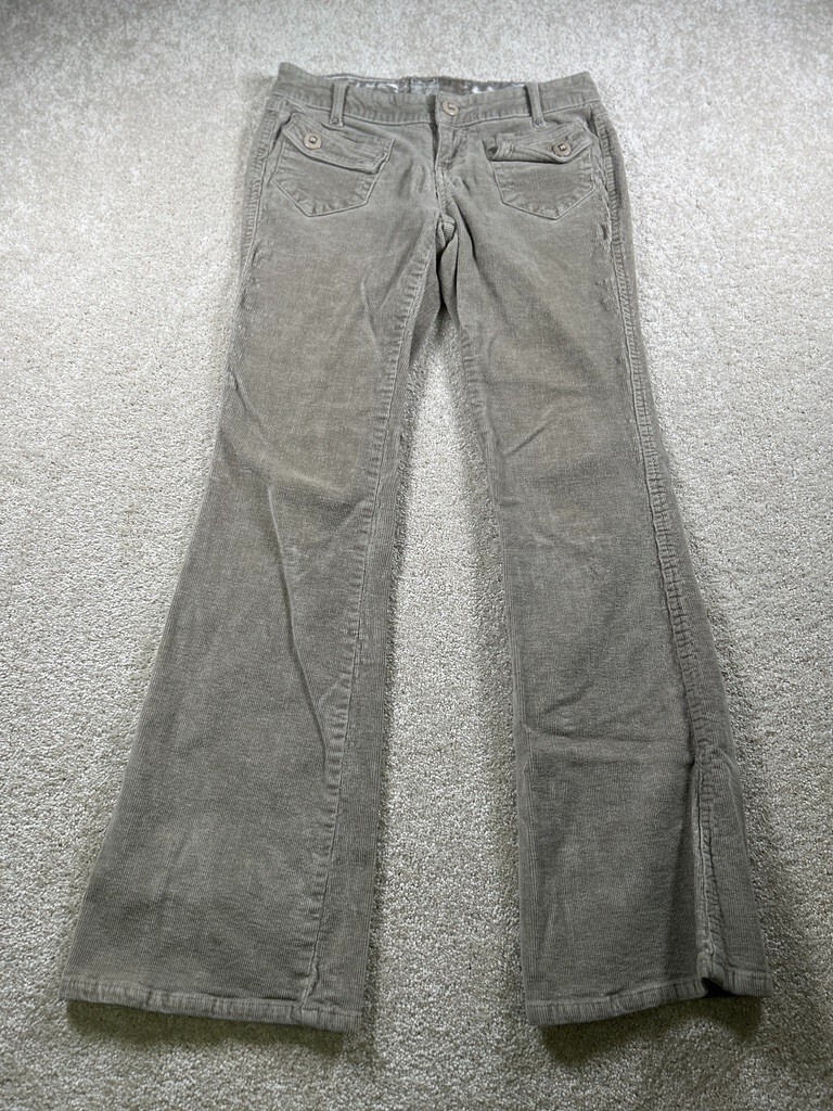 Vtg Glo Corduroy Pants Size 5 Khaki Y2K Low Rise Juniors | eBay