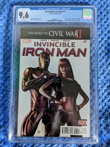 Invincible Iron Man #7 CGC 9.6 1st Riri Williams Avenger Tony Stark MCU Marvel