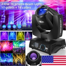 230W 7R Zoom Moving Head Beam Sharpy DMX 8 16 Prism 17Gobo Strobe Stage Lights