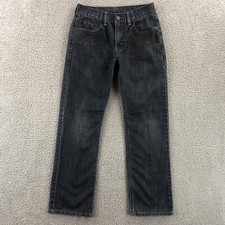 Levis 514 Slim Straight Jeans Boys Youth Size 14 Regular Dark Wash Blue Denim