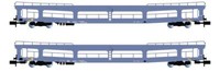 Arnold 2-Tlg. Set, Autotransportwagen Ddm, In Blauer Lackierung, Ep. IV-V, Dr Hn