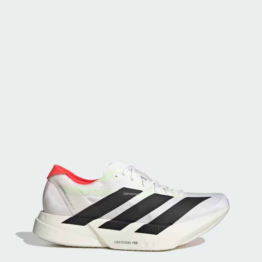 【Adidas】Adizero Adios Pro 4 M White Black JR1094 adidas Adizero Adios Pro 4 White-Black Men's Running Shoes
