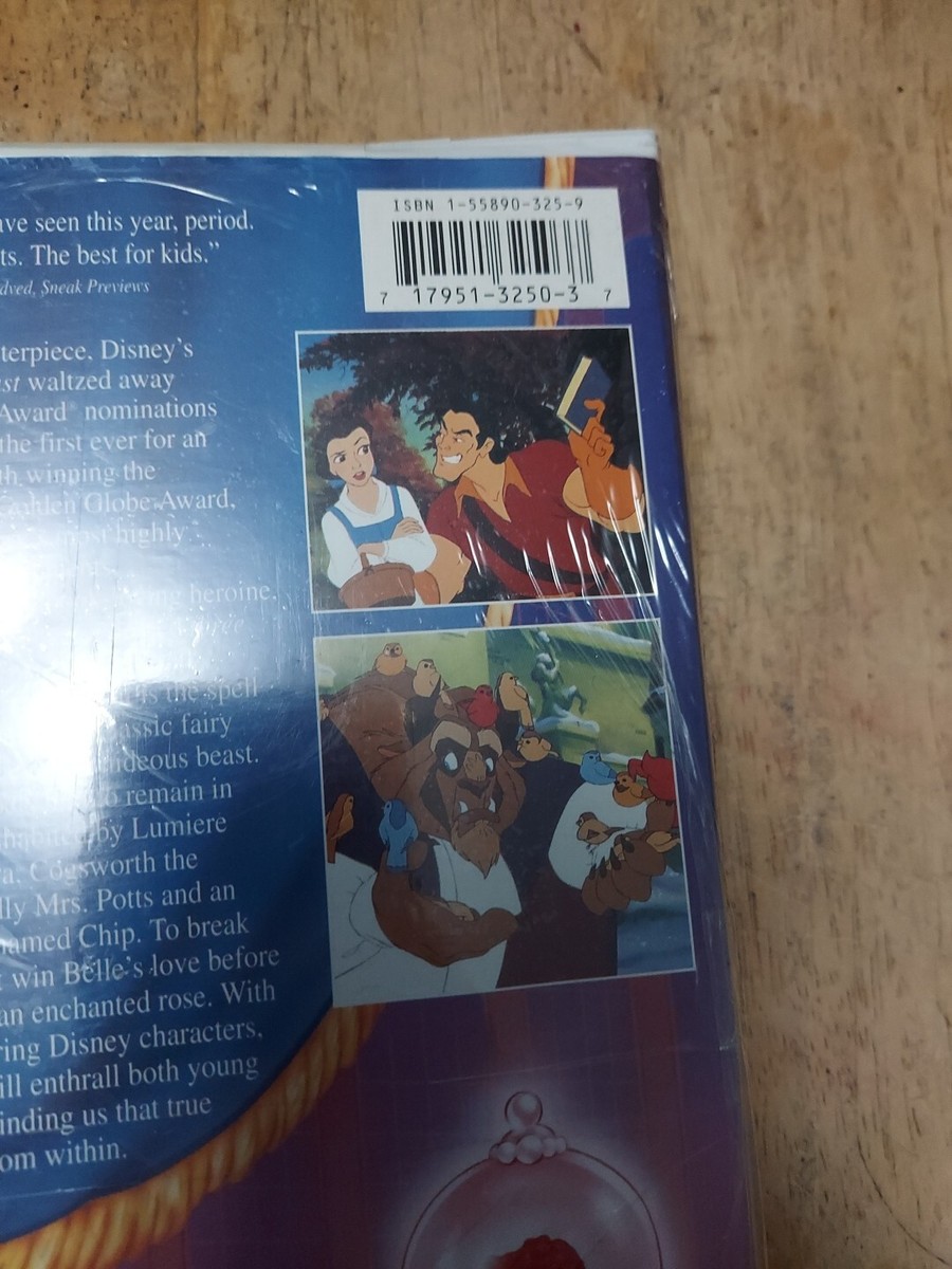 Walt Disney's Beauty & The Beast VHS Black Diamond Classic SEALED