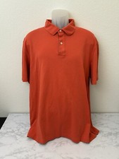IZOD Golf with Stretch Short Sleeve Polo Shirt Men's Size XXL Golfing Orange Z
